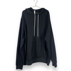Bella + Canvas  Unisex Sponge Fleece Pullover Hooded‎ Sweatshirt Black  3X WP463